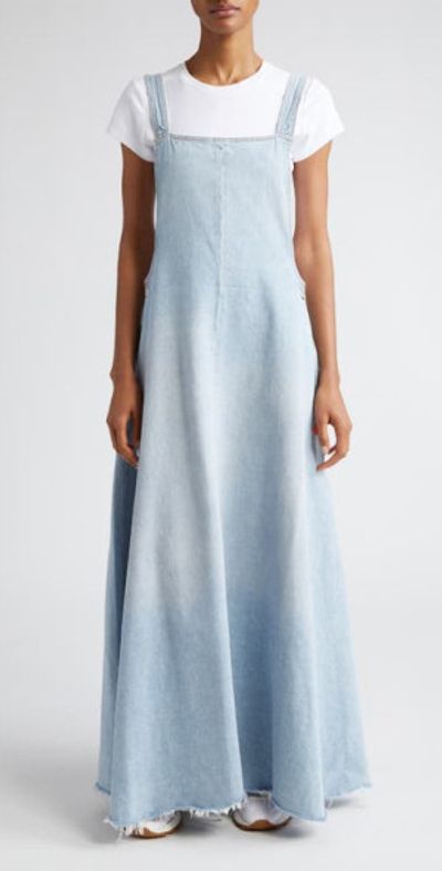 white christmas dresses 90's Denim Slip Dress