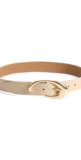 Ettika Ettika Sculpted Flow Leather Belt in Ivory at Nordstrom, Size X-Small