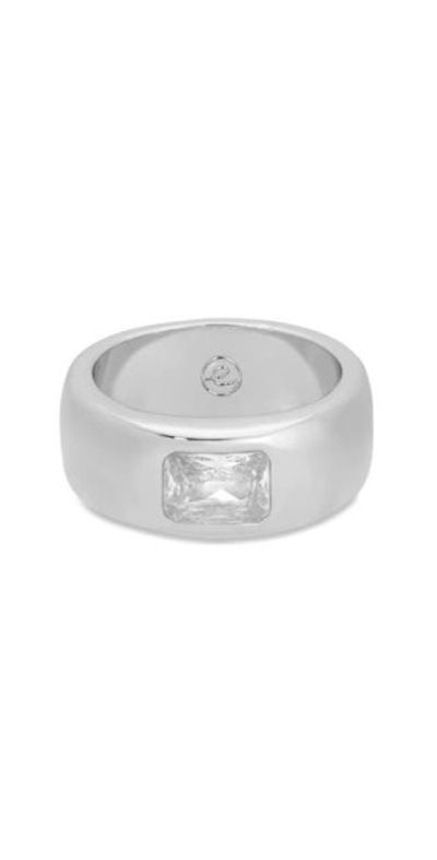 Ettika Ettika Treasure Cubic Zirconia Ring in Silver at Nordstrom, Size 10