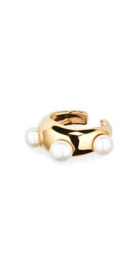 FARIS FARIS Grosso Cultured Pearl Ear Cuff in Gold at Nordstrom