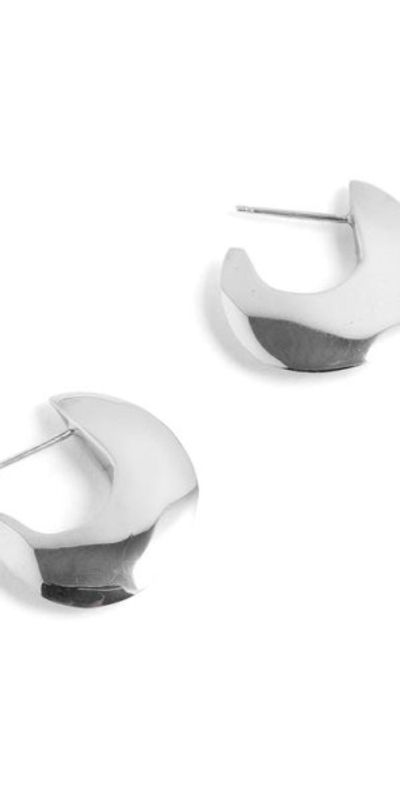 FARIS FARIS Saucer Hoop Earrings in Sterling Silver at Nordstrom