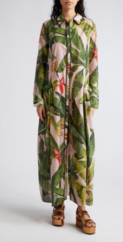 knee length dresses for ladies Delicate Forest Pink Maxi Dress main image 0