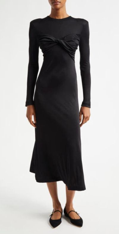 FARM Rio - Black Twisted Cup Long Sleeve Midi Dress at Nordstrom, Size Xx-Small FARM Rio - Black Twisted Cup Long Sleeve Midi Dress at Nordstrom, Size Xx-Small