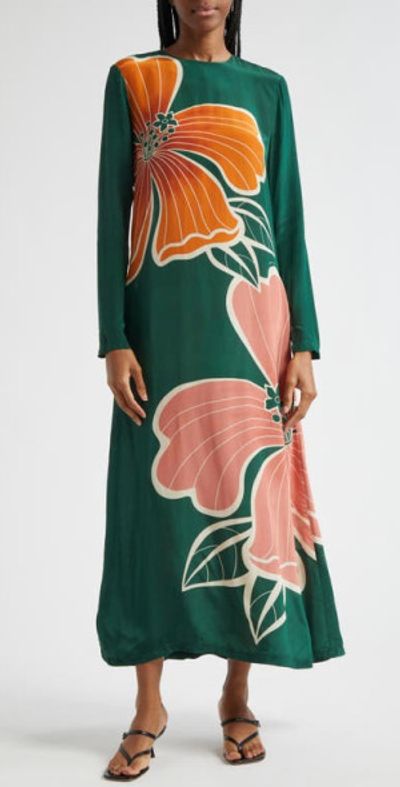 slim fit dress slacks Farm Rio Women's Summer Garden Maxi Dress – Saint Bernard
