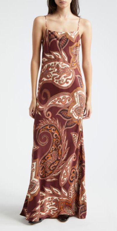 strapless open back dress Farm Rio Pink Pineapple Maxi Dress main image 0