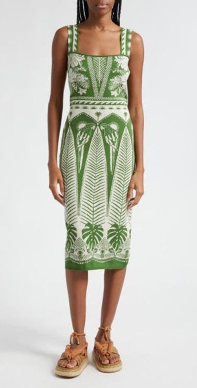 FARM Rio - Macaw Jacquard Sweater Dress in Macaw Elegance Off-White at Nordstrom FARM Rio - Macaw Jacquard Sweater Dress in Macaw Elegance Off-White at Nordstrom