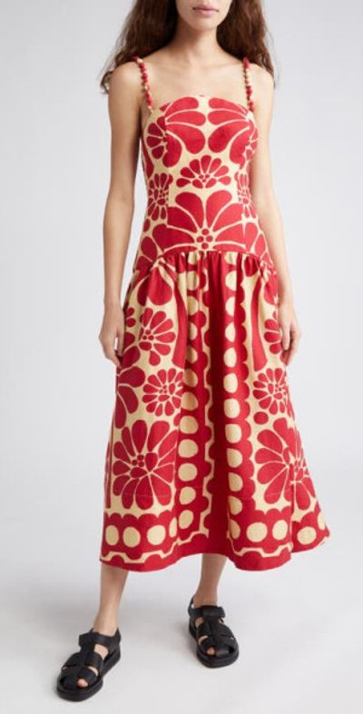 palermo linen midi dress Ulla Johnson Noir Palermo Dress Noir / 6