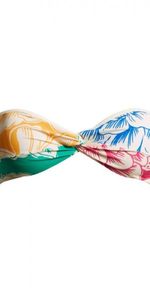 rio♡ FARM Rio - Tropical Chita Twist Front Strapless Bikini Top