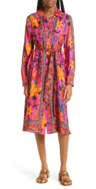 chinese dress ladies Off-White Flower Maxi Dress  FARM Rio