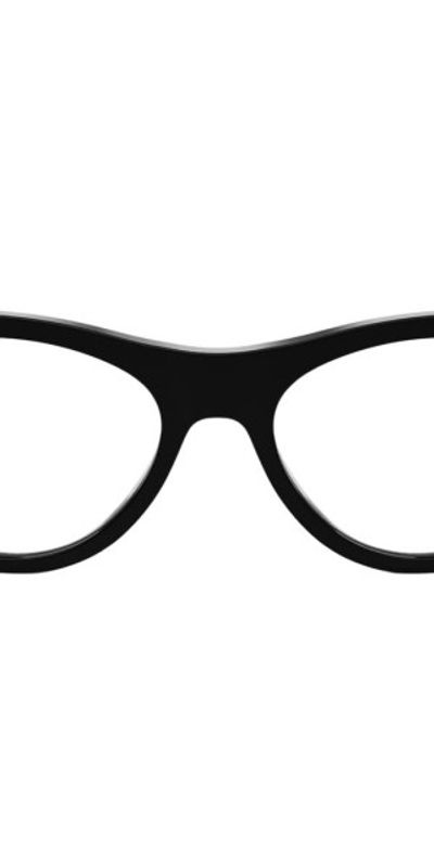 Fendi Fendi First 52mm Cat Eye Optical Glasses in Shiny Black at Nordstrom