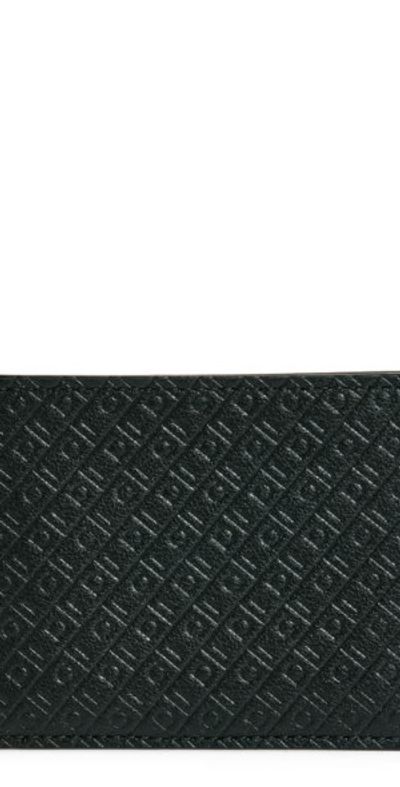 FERRAGAMO FERRAGAMO Mini Gancio Embossed Leather Bifold Wallet in Nero Nero X Mod at Nordstrom