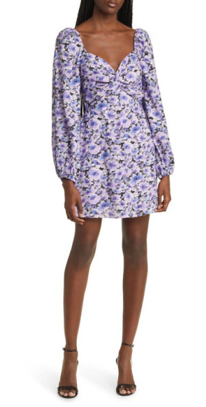 floret midi dress dark purple fitted lace wedding dress Petal and Pup Women's Floret Midi Dress