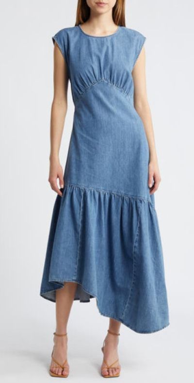 frame asymmetrical dress Hyacinth Flowing A-Line Lace Asymmetrical Mother of the Bride Dresses, Ivory