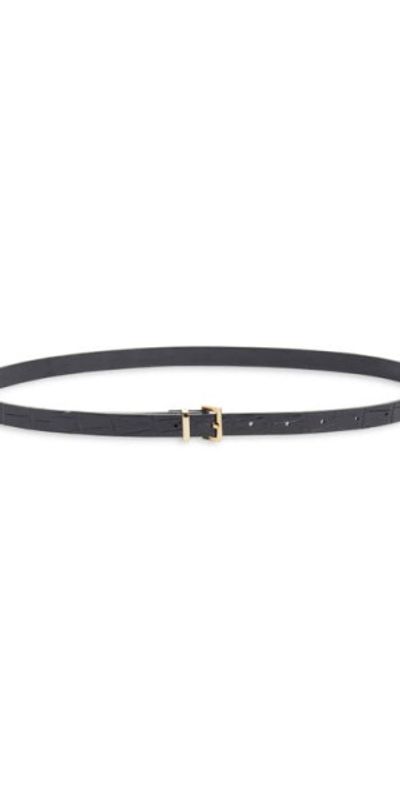 FRAME FRAME The Petite Croc Embossed Leather Belt