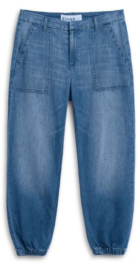 Frank & Eileen Frank & Eileen Utility Denim Joggers in Washed Blue at Nordstrom, Size 4