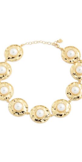 FRASIER STERLING FRASIER STERLING Athens Faux Pearl Necklace in Gold at Nordstrom, Size 16.5