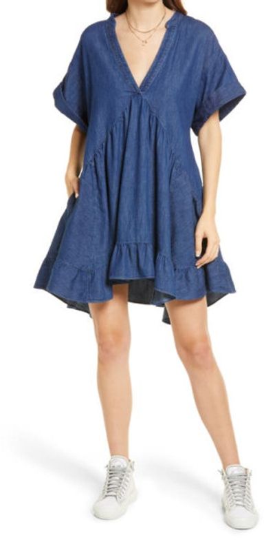 white christmas dresses Darling Denim Dress main image 0
