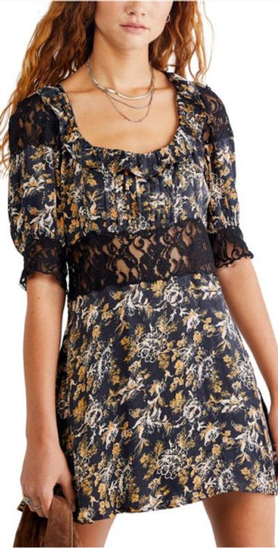 Free People - Lucie Minidress in Black Combo at Nordstrom Free People - Lucie Minidress in Black Combo at Nordstrom