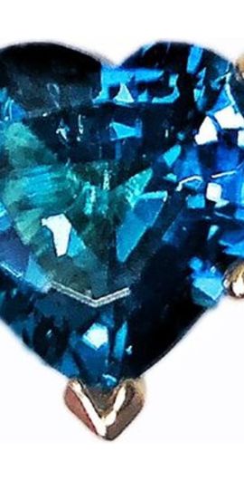 FRY POWERS FRY POWERS Heart Ring in London Blue Topaz at Nordstrom, Size 5