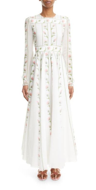 chinese dress ladies Giambattista Valli Draped-shoulder Maxi Dress main image 1