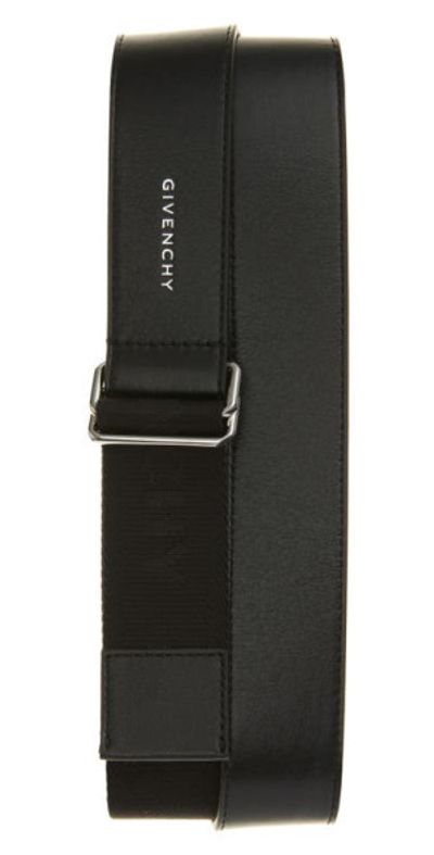 Givenchy Givenchy Mixed Media Double Ring Belt in Black at Nordstrom