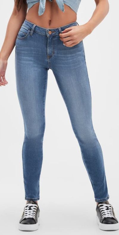 GUESS GUESS Sexy Curve Ankle Skinny Jeans in Alta Wash at Nordstrom, Size 24 29