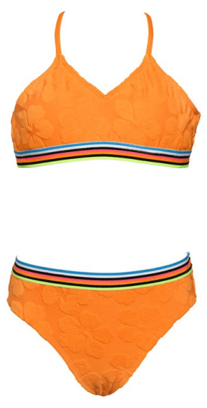 Hobie Kids' Aloha Cutout One-Piece Swimsuit in Multi