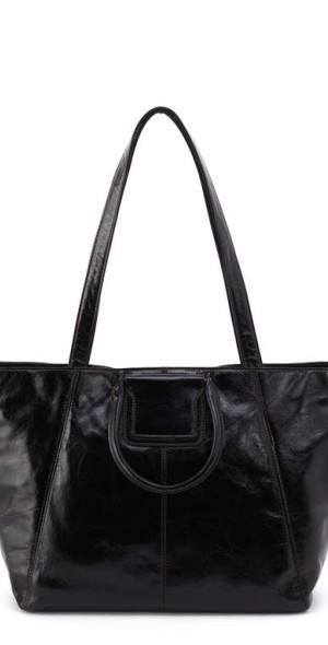 Hobo Sheila East-West Tote in Polished Leather
