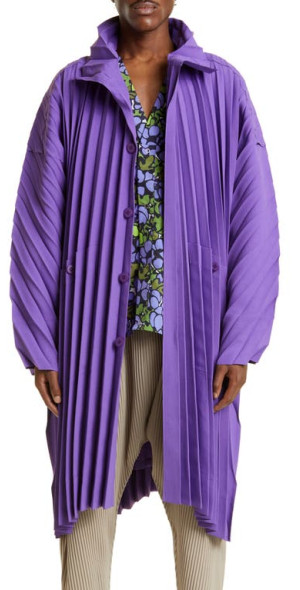 Homme Plissé Issey Miyake - Edge Pleated Lightweight Coat in 81
