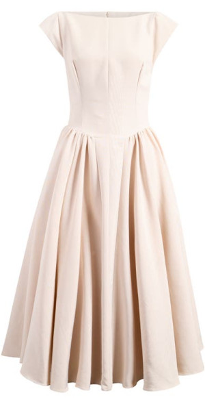 HOUSE OF CB - Debutante Open Back Satin Midi Dress in Wind Chime