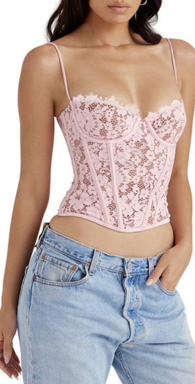 house of cb floral lace trim underwire cocktail dress HOUSE OF CB