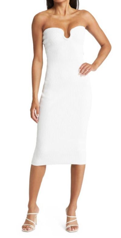 house of cb white bodycon dress House Of CB Pietra Mini Dress White