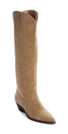 Isabel Marant Isabel Marant Denvee Tall Western Boot in Taupe at Nordstrom, Size 5Us