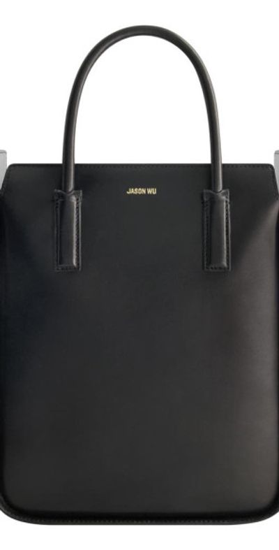 JASON WU JASON WU Structured Tote Bag with Zip Closure in Black at Nordstrom