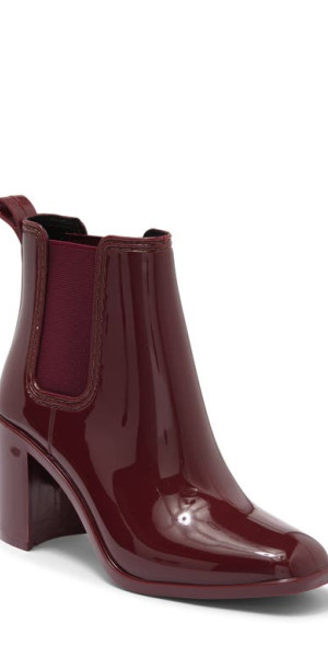 Jeffrey Campbell Jeffrey Campbell Hurricane Chelsea Boot in Wine Shiny at Nordstrom