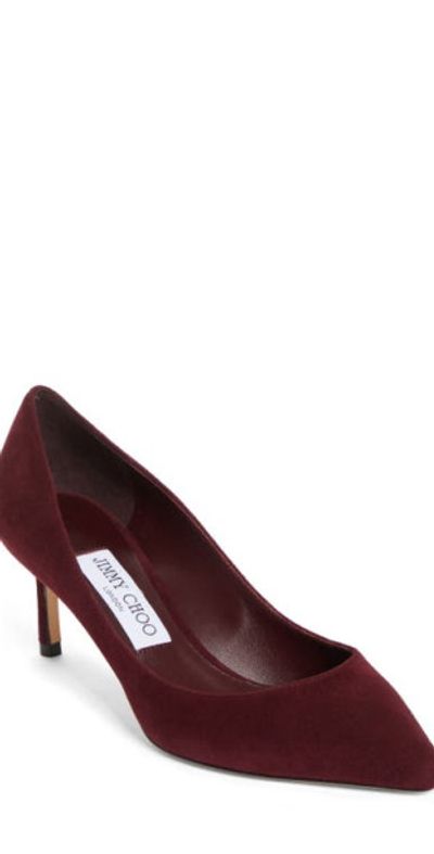 Jimmy Choo Jimmy Choo Romy Pointed Toe Pump in Garnet at Nordstrom, Size 4Us