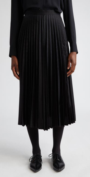 JUNYA WATANABE Pleated Skirt 再構築 スカート Junya Watanabe - Pleated Midi Skirt in Black at Nordstrom