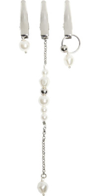 ★Justine Clenquet★オレンジ＆レッド Devil ピアス Justine Clenquet - Devil Stud Earrings in Gradient Orange