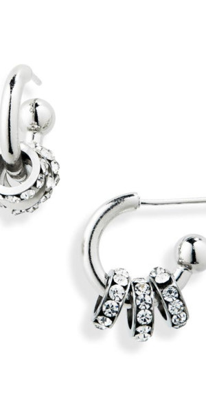 ピアス Justine Clenquet DAISY EARRINGS (DAISYEARRINGS PALLADIUM) Justine Clenquet - Daisy Earrings in Palladium at Nordstrom