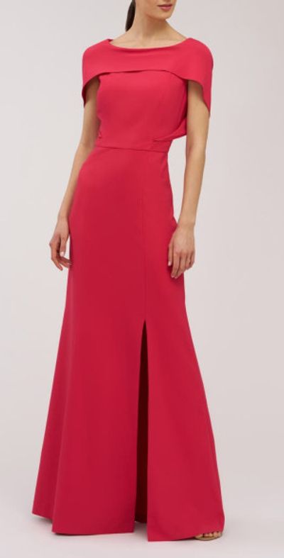 Kay Unger Kay Unger Tamara Capelet Mermaid Gown in Lipstick at Nordstrom, Size 2