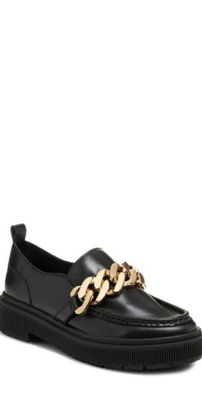 Kelsi Dagger Brooklyn Kelsi Dagger Brooklyn Pulse Chain Platform Loafer in Black at Nordstrom, Size 5.5