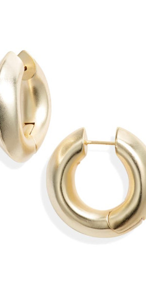 Kendra Scott Mikki Metal Huggies main image 1