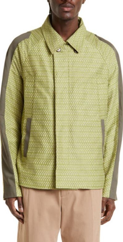 KIKO KOSTADINOV - Tonkin Contrast Jacket in Greensand/Camel at 