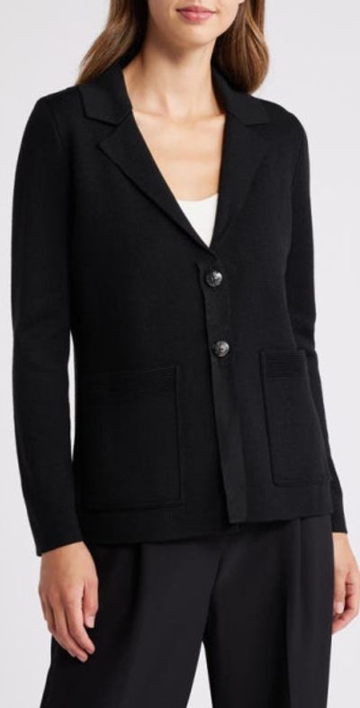 KOBI HALPERIN KOBI HALPERIN Clove Wool Blend Cardigan in Black at Nordstrom, Size X-Small