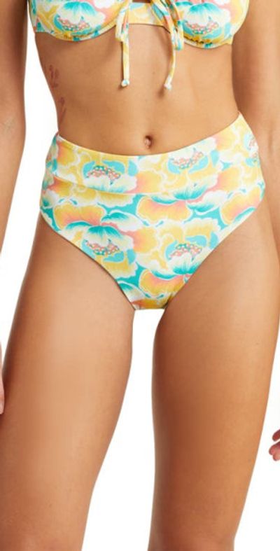 Kulani Kinis High Waist Cheeky Bikini Bottoms in Honey Pot at