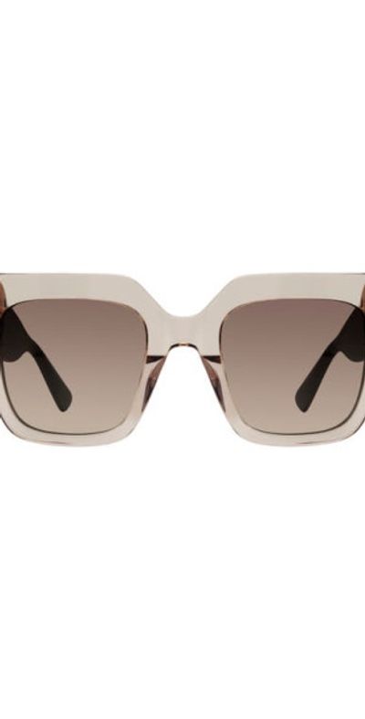 Kurt Geiger London Kurt Geiger London 50mm Square Sunglasses in Beige/Brown Gradient at Nordstrom