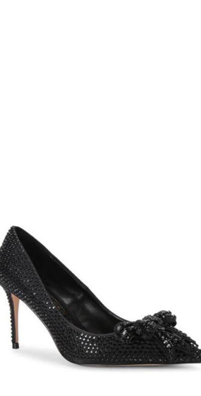 Kurt Geiger London Kurt Geiger London Belgravia Crystal Pointed Toe Pump in Black