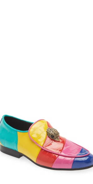 Kurt Geiger London Women's Holly Eagle Loafer Gray Size 6US