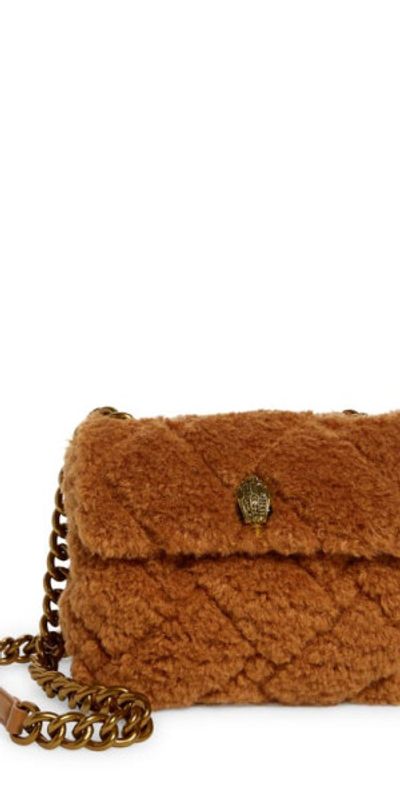 Kurt Geiger London Kensington Faux Fur Crossbody Bag in Light