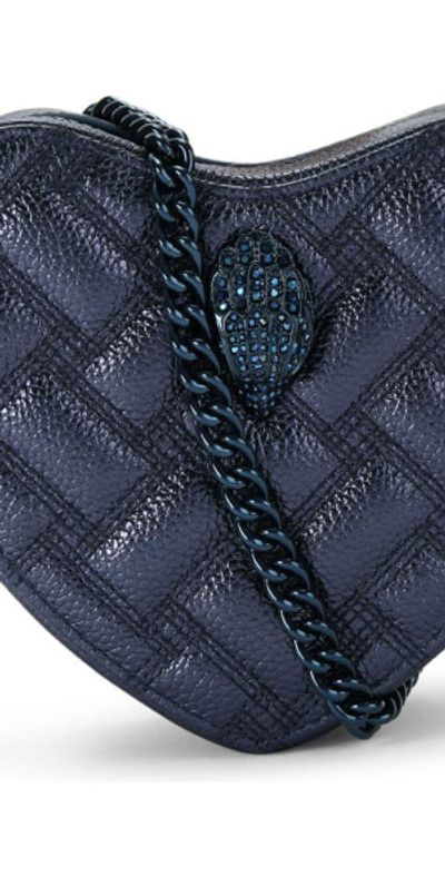 Kurt Geiger London Kensington Heart Quilted Leather Crossbody